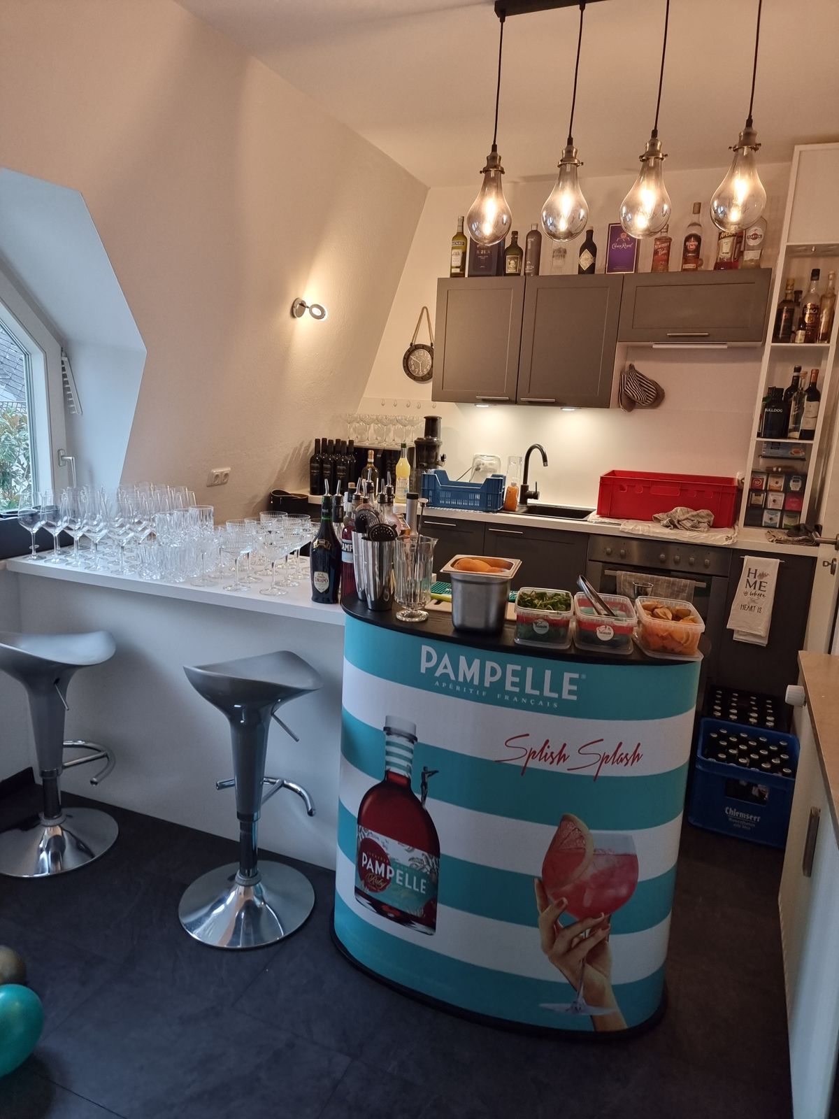 Home Catering mit Cocktailbar zu Hause